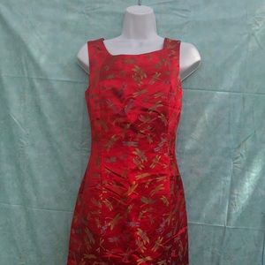 1990s Gia & Co Chinese red motif fabric❤️❤️